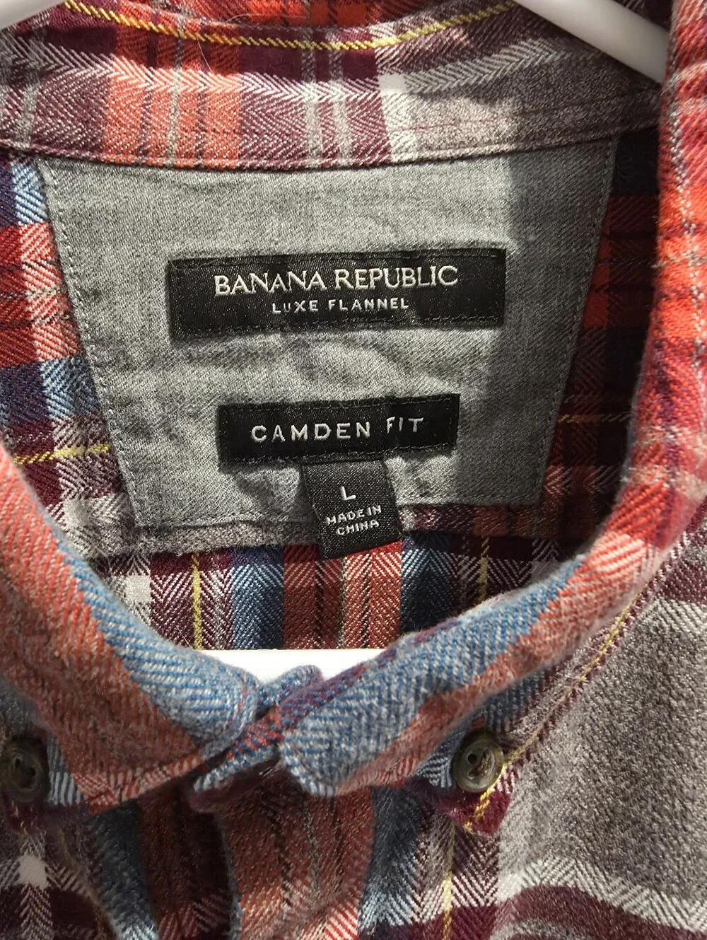 Men's Banana Republic Plaid Luxe Flannel Shirt